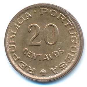 Гвинея-Бисау, 20 сентаво (1973 г.)