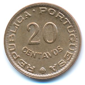Гвинея-Бисау, 20 сентаво (1973 г.)