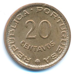 Гвинея-Бисау, 20 сентаво (1973 г.)