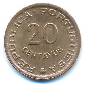 Гвинея-Бисау, 20 сентаво (1973 г.)