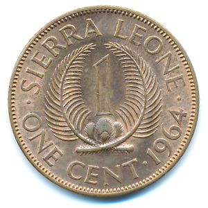 Сьерра-Леоне, 1 цент (1964 г.)