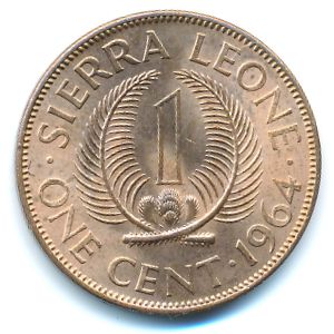 Сьерра-Леоне, 1 цент (1964 г.)