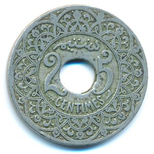 Morocco, 25 centimes, 1924