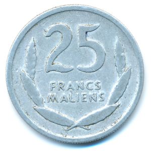 Мали, 25 франков (1961 г.)