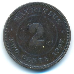 Маврикий, 2 цента (1897 г.)