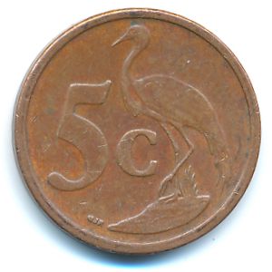 South Africa, 5 cents, 2006