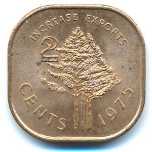 Свазиленд, 2 цента (1975 г.)