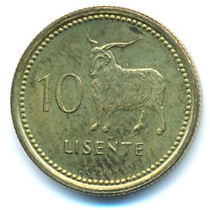 Лесото, 10 лисенте (1998 г.)