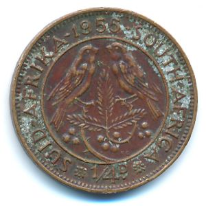 ЮАР, 1/4 пенни (1955 г.)