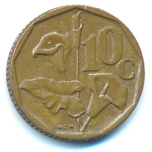 ЮАР, 10 центов (1995 г.)