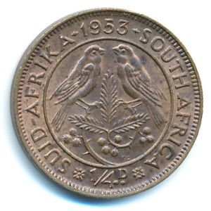 ЮАР, 1/4 пенни (1953 г.)