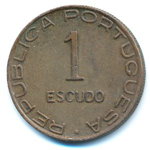 Mozambique, 1 escudo, 1945