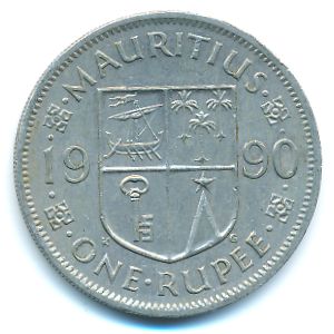 Маврикий, 1 рупия (1990 г.)