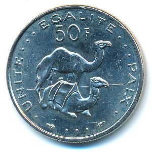 Джибути, 50 франков (1991 г.)