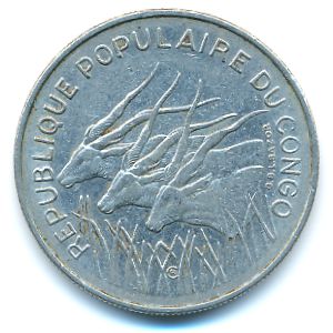 Конго, 100 франков (1971 г.)