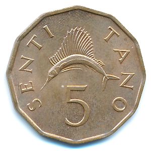 Tanzania, 5 senti, 1981