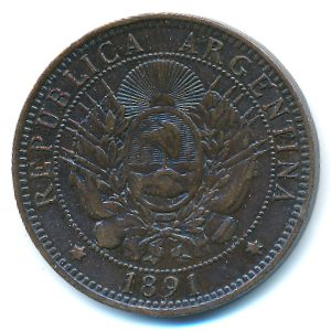 Аргентина, 2 сентаво (1891 г.)