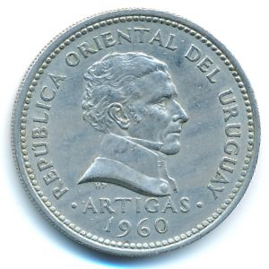 Уругвай, 1 песо (1960 г.)