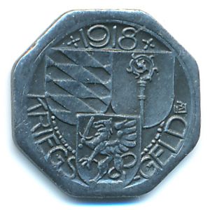 Оберндорф., 5 пфеннигов (1918 г.)