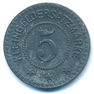 Пирмазенс., 5 пфеннигов (1917 г.)