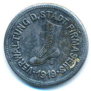 Пирмазенс., 10 пфеннигов (1919 г.)