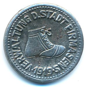 Пирмазенс., 5 пфеннигов (1919 г.)