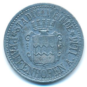 Пфаффенхоффан., 10 пфеннигов (1917 г.)