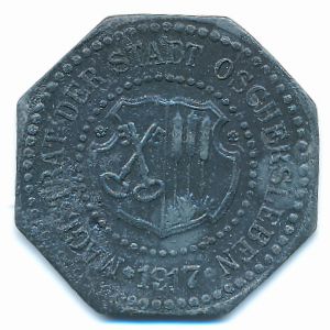 Oschersleben., 50 пфеннигов, 1917