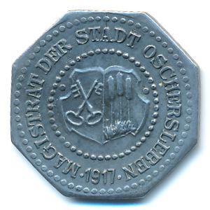Oschersleben., 10 пфеннигов, 1917