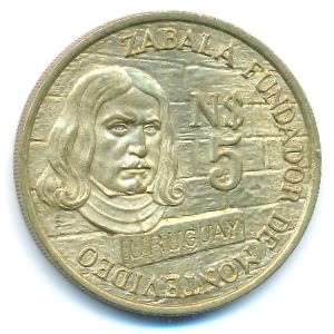 Уругвай, 5 новых песо (1976 г.)