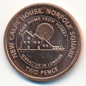 Гибралтар, 2 пенса (2018 г.)