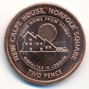 Гибралтар, 2 пенса (2018 г.)