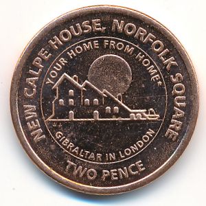 Гибралтар, 2 пенса (2018 г.)