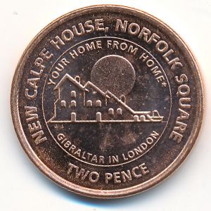 Гибралтар, 2 пенса (2018 г.)