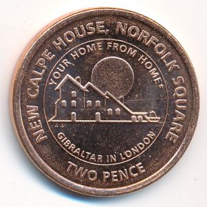 Гибралтар, 2 пенса (2018 г.)
