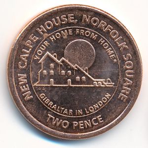 Гибралтар, 2 пенса (2018 г.)