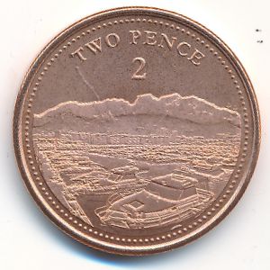 Гибралтар, 2 пенса (2020 г.)
