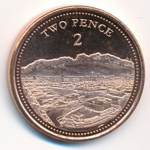 Гибралтар, 2 пенса (2020 г.)