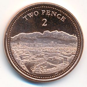 Гибралтар, 2 пенса (2020 г.)