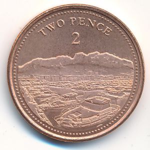 Гибралтар, 2 пенса (2020 г.)
