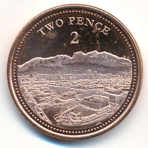 Гибралтар, 2 пенса (2020 г.)