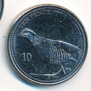 Гибралтар, 10 пенсов (2020 г.)