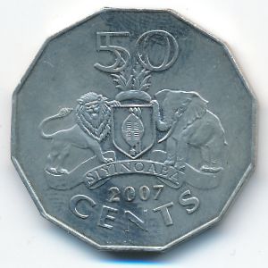 Свазиленд, 50 центов (2007 г.)
