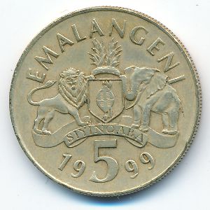 Swaziland, 5 emalangeni, 1999
