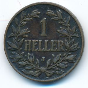 Немецкая Африка, 1 геллер (1907 г.)