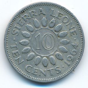 Сьерра-Леоне, 10 центов (1964 г.)