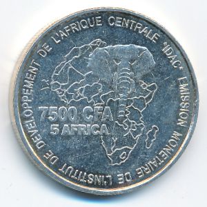 Камерун, 7500 франков КФА (2006 г.)