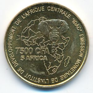 Камерун, 7500 франков КФА (2006 г.)