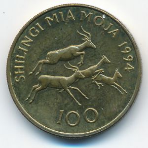 Танзания, 100 шиллингов (1994 г.)