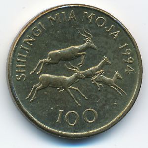 Танзания, 100 шиллингов (1994 г.)